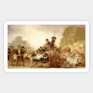 The Threshing Floor by Francisco Goya Magnet